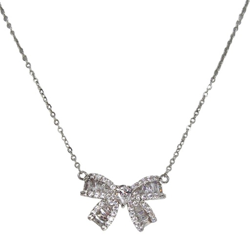 [2110701218456] RHODIUM PLATED NECKLACE