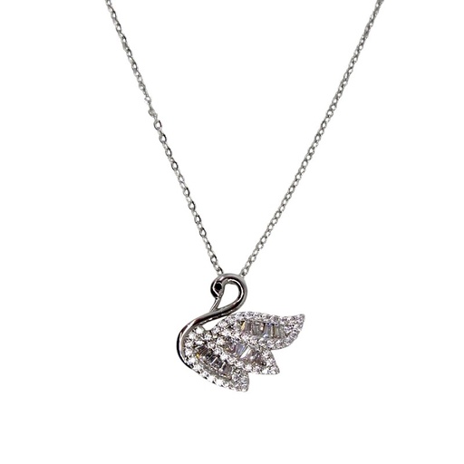 [2110701218487] RHODIUM PLATED NECKLACE