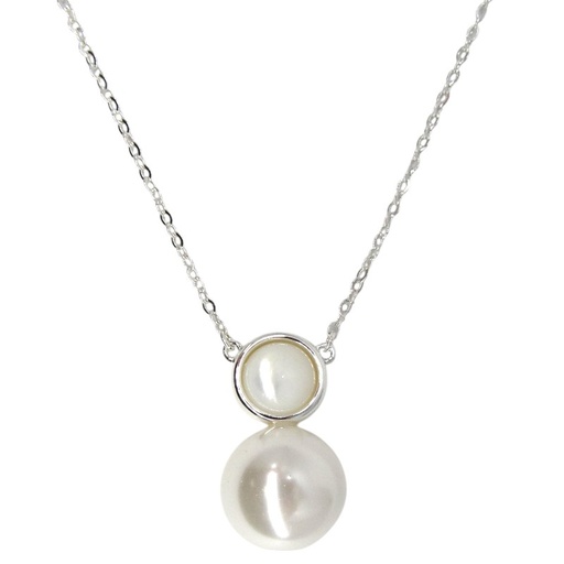 [2110701218586] RHODIUM PLATED NECKLACE