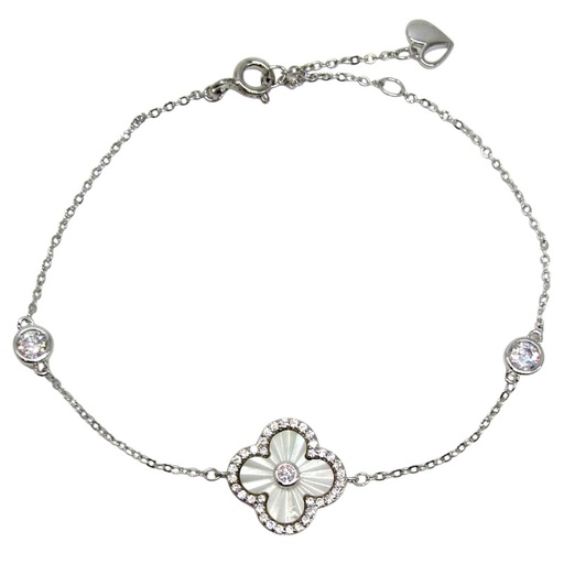 [2240101218623] RHODIUM PLATED BRACELET