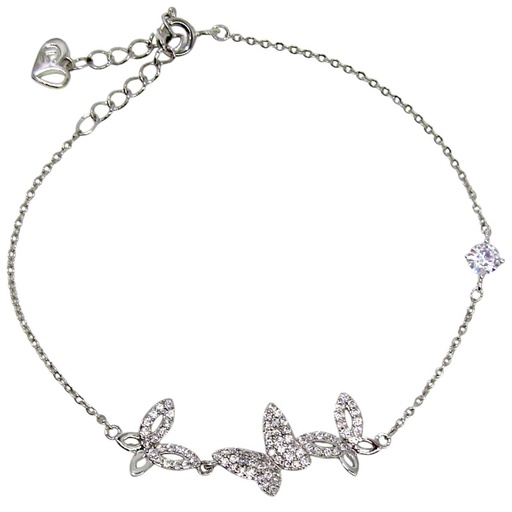 [2240101218647] RHODIUM PLATED BRACELET