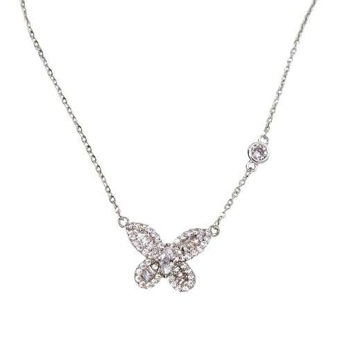 [2110701218654] RHODIUM PLATED NECKLACE