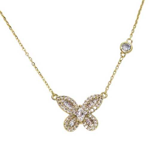 [2110701218661] 14K GOLD PLATED NECKLACE