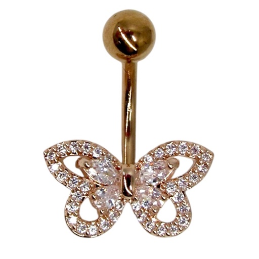 [2130101220804] GOLD PLATED BELLY PIERCING