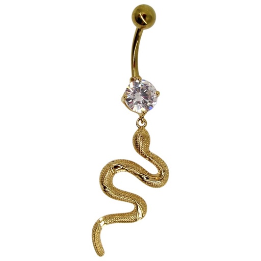 [2130101220828] GOLD PLATED BELLY PIERCING