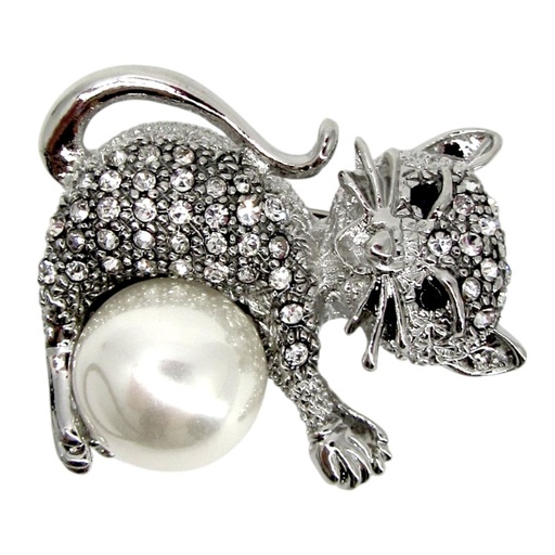 [2140201221540] CAT BROOCH
