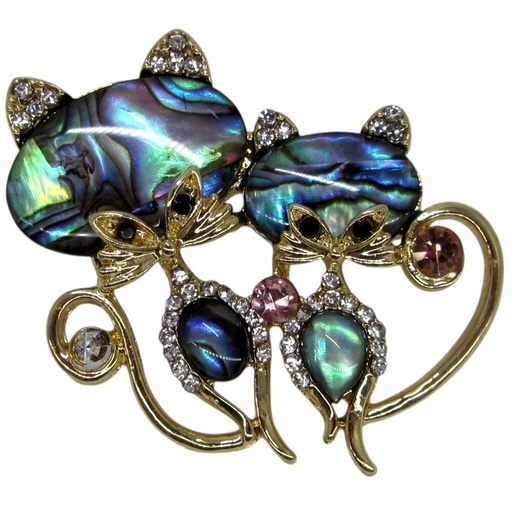 [2140201221588] CAT BROOCH