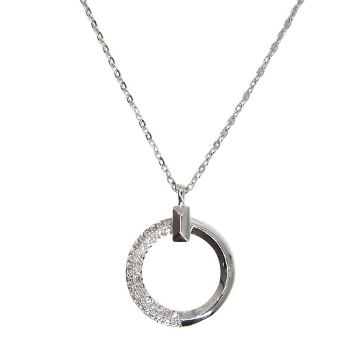 [2110701225706] RHODIUM PLATED NECKLACE
