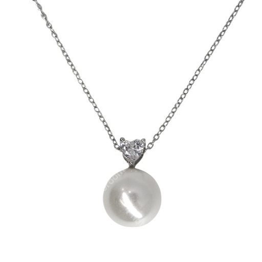 [2110701225867] RHODIUM PLATED NECKLACE