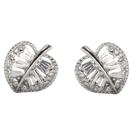 [2100601230924] SILVER 925 EARRINGS 0.8G