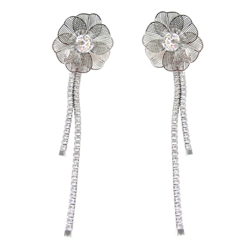 [2100701231210] RHODIUM PLATED EARRINGS
