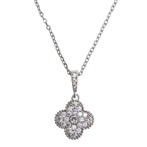 [2110701241270] RHODIUM PLATED NECKLACE