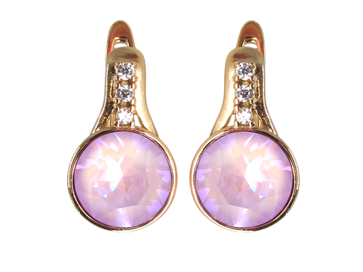 [2100701241639] 18K GOLD PLATED SWAROVSKI EARRINGS
