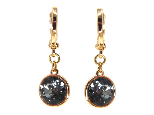 [2100701241684] 18K GOLD PLATED SWAROVSKI EARRINGS