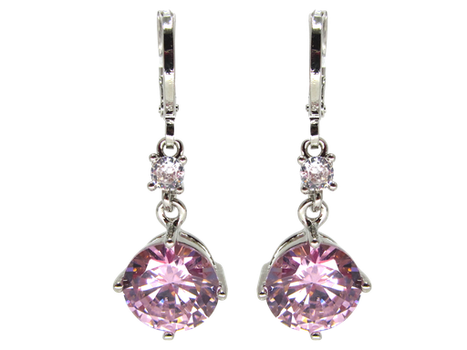 [2100701241899] RHODIUM PLATED EARRINGS