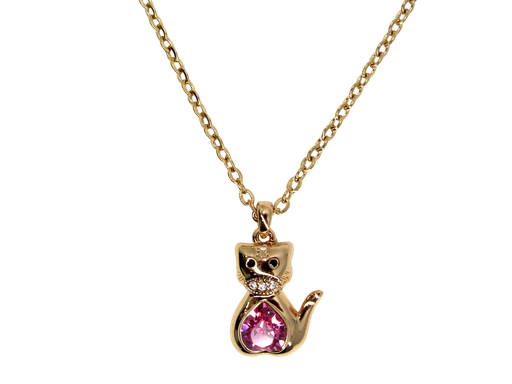 [2110701242857] 18K GOLD PLATED NECKLACE WITH SWAROVSKI