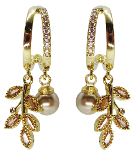 [2100701247129] GOLD PLATED EARRINGS