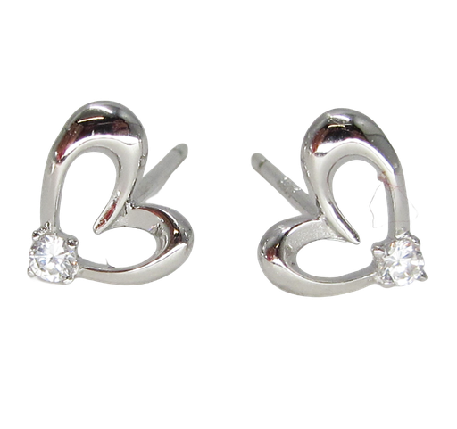 [2100601247472] 925 SILVER EARRINGS 0.5G