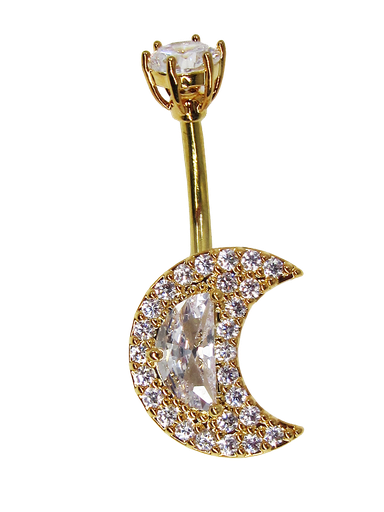 [2130101248181] GOLD PLATED BELLY PIERCING