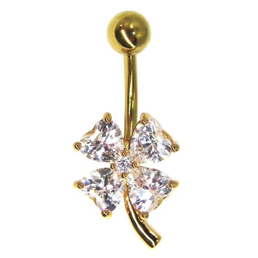 [2130101251518] GOLD PLATED BELLY PIERCING