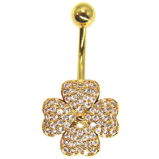 [2130101251549] GOLD PLATED BELLY PIERCING
