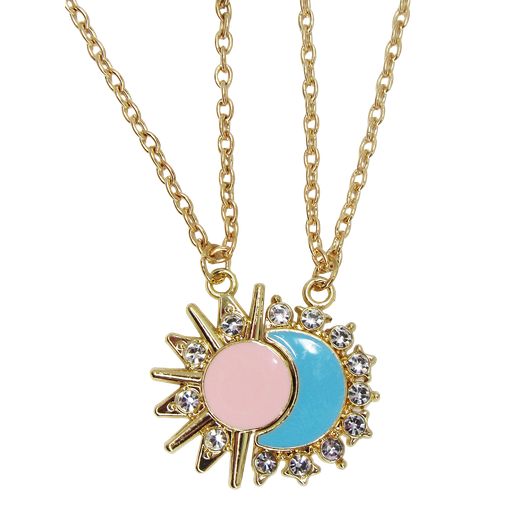 [2110301253512] BEST FRIENDS NECKLACE``SUN&MOON``