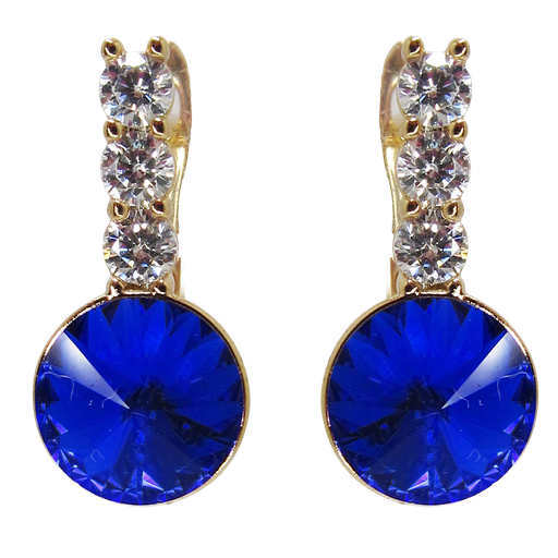 [2100701256428] 18K KULLAGA KAETUD SWAROVSKI KÕRVARÕNGAD