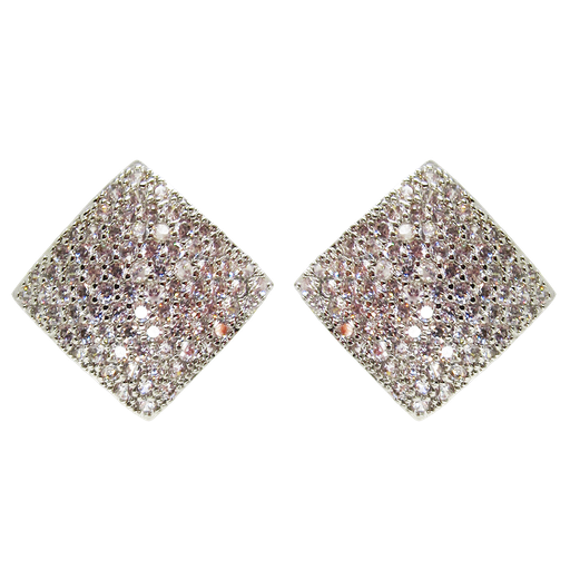 [2100701263211] RHODIUM PLATED EARRINGS