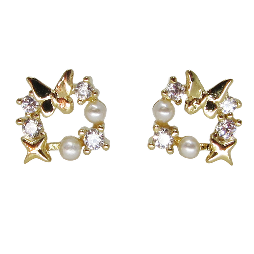 [2100701263242] GOLD PLATED EARRINGS