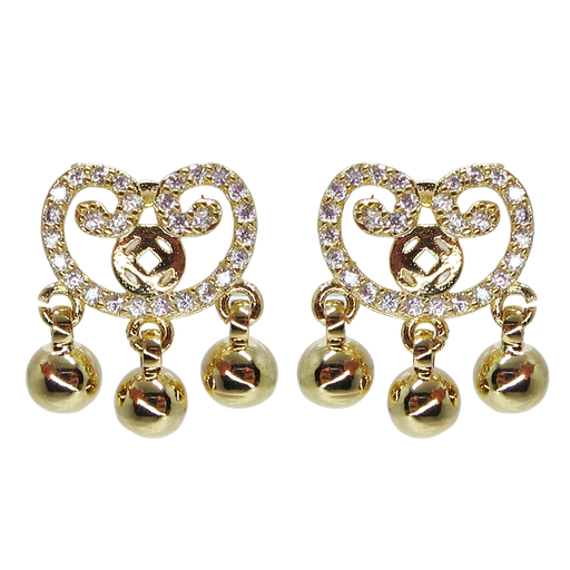 [2100701263297] GOLD PLATED EARRINGS