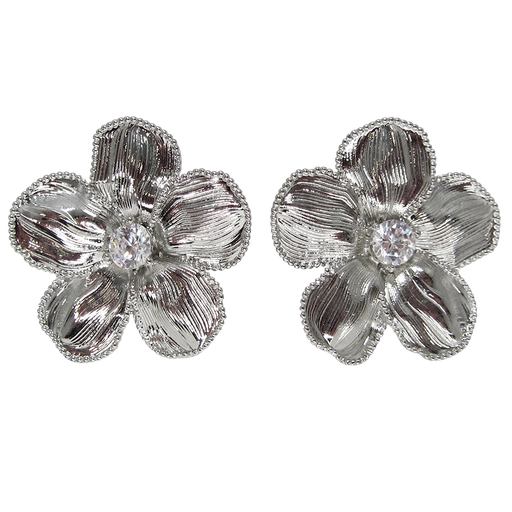 [2100701265499] RHODIUM PLATED EARRINGS