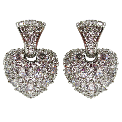 [2100701265512] RHODIUM PLATED EARRINGS