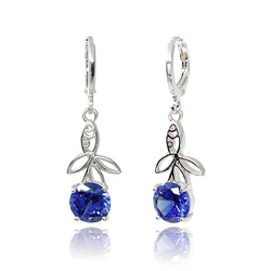 [2100401068260] 18K WHITE GOLD PLATED EARRINGS