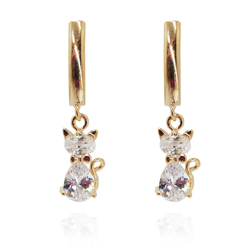 [2100700048574] 18K GOLD PLATED EARRINGS