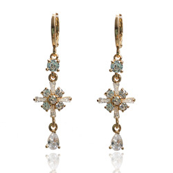 [2100700075136] 18K GOLD PLATED EARRINGS