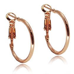 [210070019028] 18K ROSE GOLD PLATED EARRINGS     