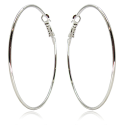 [210070019097] RHODIUM PLATED EARRINGS