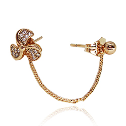 [2100700193328] 18K KULLAGA KAETUD KÕRVA CUFF