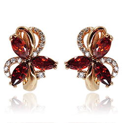 [210070019776] 18K GOLD PLATED EARRINGS