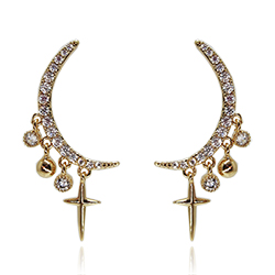 [2100700199122] 18K GOLD PLATED EARRINGS