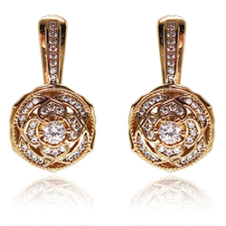 [2100700200798] 18K GOLD PLATED EARRINGS   