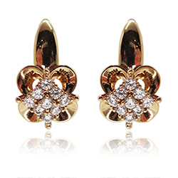 [210070020208] 18K GOLD PLATED EARRINGS  