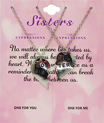 [2110300046108] "SISTERS" NECKLACES       