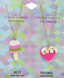 [2110300046658] BEST FRIENDS NECKLACES "ICE CREAM"