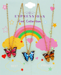 [2110300046894] BFF NECKLACES "BUTTERFLY"      