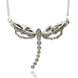 [211070001860] 18k WHITE GOLD PLATED NECKLACE