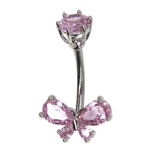 [2130100030954] PALLADIUM PLATED BELLY PIERCING           