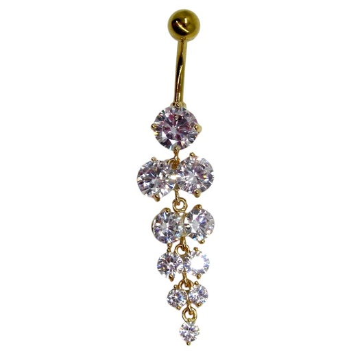 [2130100032002] GOLD PLATED BELLY PIERCING 