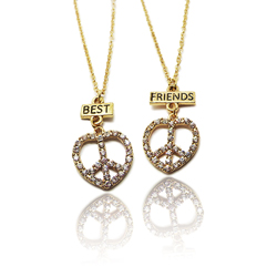 [2140500053460] BEST FRIENDS NECKLACES       